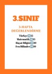 3. SINIF 3 HAFTA DEĞERLENDİRME