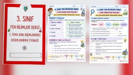 3. Sınıf Fen Bilimleri 1. Tema Biçimlendirici Değerlendirme Etkinliği | Bilimsel Keşif Yolculuğu