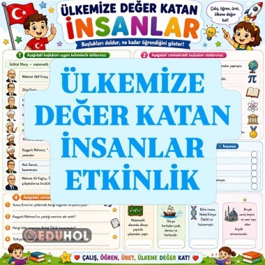 Ülkemize değer katan insanlar sınıf içi etkinlik