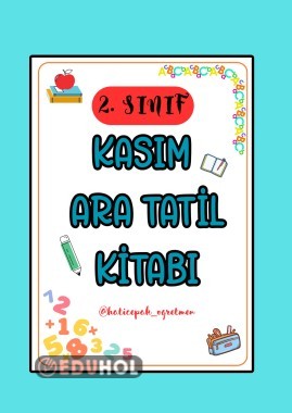 2. SINIF KASIM ARA TATİL KİTABI