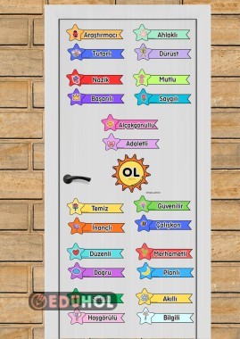 DEĞERLER EĞİTİMİ KAPI PANOSU