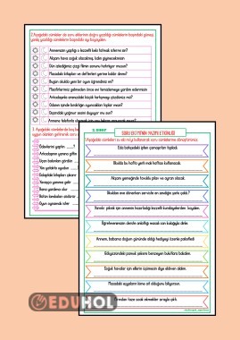 SORU EKİ Mİ'NİN YAZIMI ETKİNLİĞİ