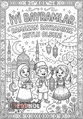 İyi Bayramlar Boyama Etkinliği!