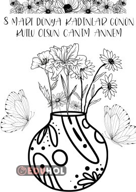 8 Mart Dünya Kadınlar Günü kutlama çalışması.