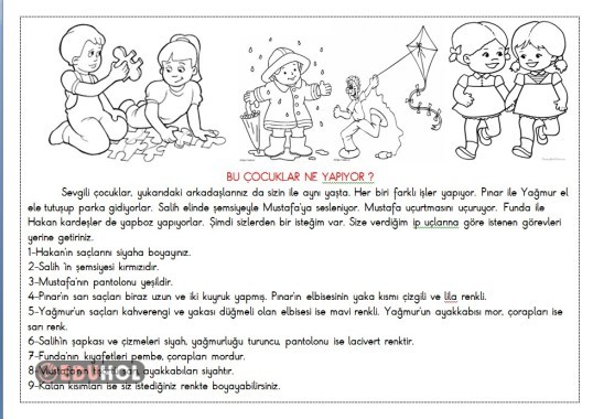 Eğlenceli,yönergeli okuma anlama metni