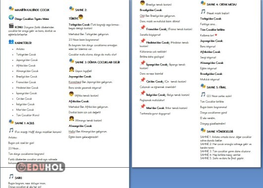 MAARİFİN KALBİNDE ÇOCUK dünya çocukları tiyatro