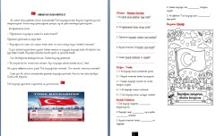 Bayrağımız okuma anlama ve boyama metni