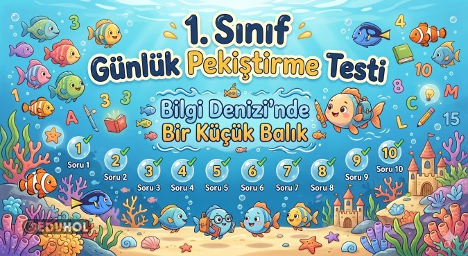 1. Sınıf Günlük Pekiştirme Testi