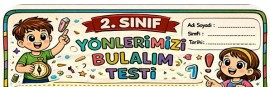 2. Sınıf Hayat Bilgisi: Yönlerimizi Bulalım Testi
