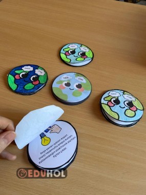 İsrafa Karşı El Ele Kapaklı Kartlar