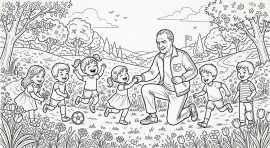 23 Nisan Ulusal Egemenlik ve Çocuk Bayramı Boyama Sayfası