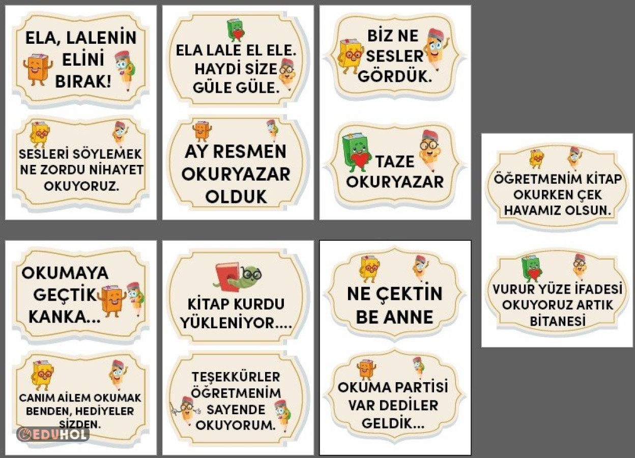 Okuma Bayramı Konuşma Balonlar&hellip; Eduhol Ders Videoları İzle Online