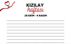 Kızılay Haftsı yazı sayfası