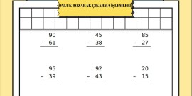 Onluk bozarak çıkarma işlemi