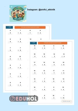 1. SINIF TOPLAMA ÇIKARMA  İŞLEMLERİ KARMA ( destek için takip edebilirsiniz  :)