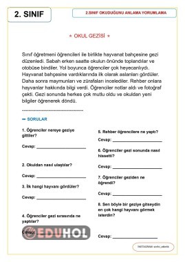 2 sınıf okuduğunu anlama yorumlama-2
