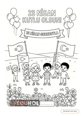 23 Nisan boyama kağıdı (destek için takip edebilirsiniz:)