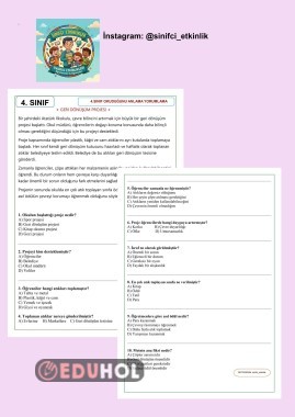 4. sınıf okuduğunu anlama yorumlama( destek için takip edebilirsiniz)