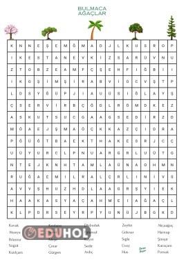 Bulmaca ( Ağaçlar)