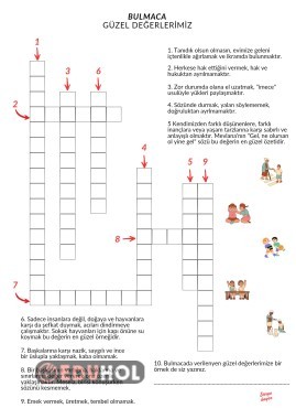 Güzel değerler bulmaca