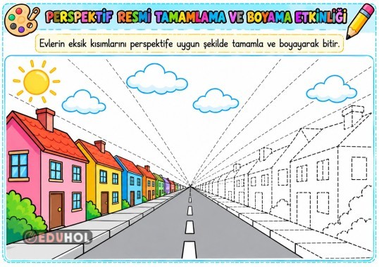 Perspektif Resim Tamamlama ve Boyama