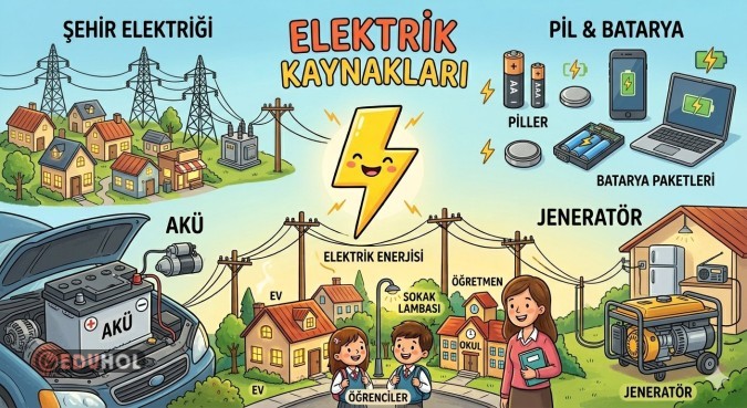 3.sinif Elektrik Kaynakları