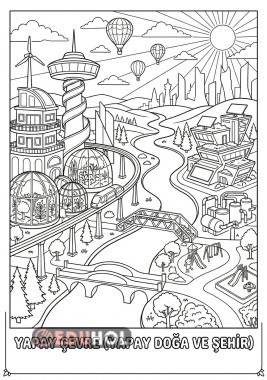 Yapay cevre boyama sayfasi