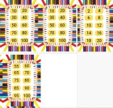 2-5-10 ritmik sayma kartları