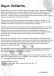 1. Sınıf Veli Bilgilendirme Mektubu