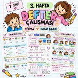 2.sınıf 3.Hafta Defter