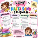 3.sınıf 2.hafta Hafta sonu