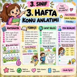 3.Sınıf 3.Hafta konu
