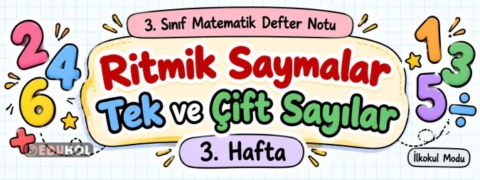 3. HAFTA MATEMATİK DEFTER NOTLARI