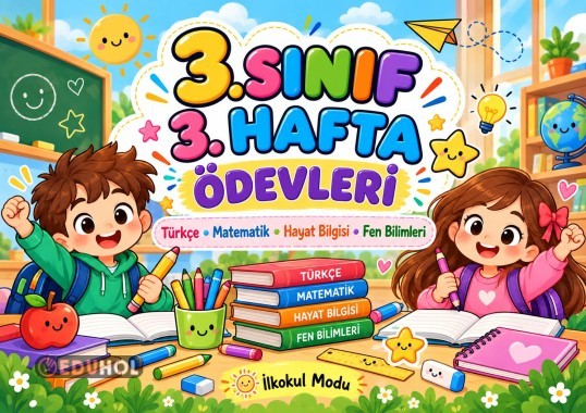 3. HAFTA HAFTA SONU ÖDEVLERİ