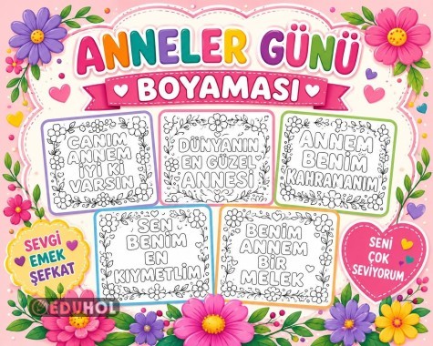 ANNELER GÜNÜ YAZILI BOYAMA