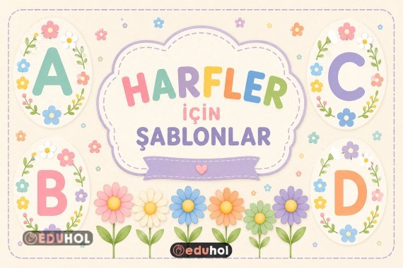 BAHAR TEMALI HAFF ŞABLONLARI 29 HARF