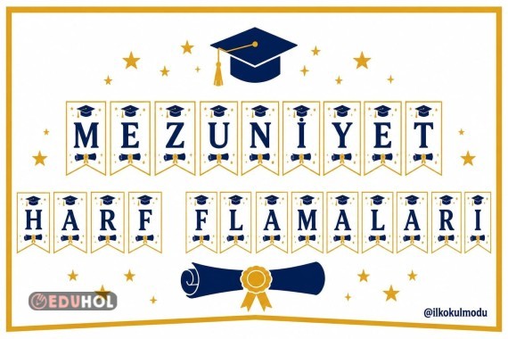 MEZUNİYET HARF FLAMALARI