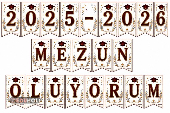 MEZUNİYET HARF FLAMLARI-3