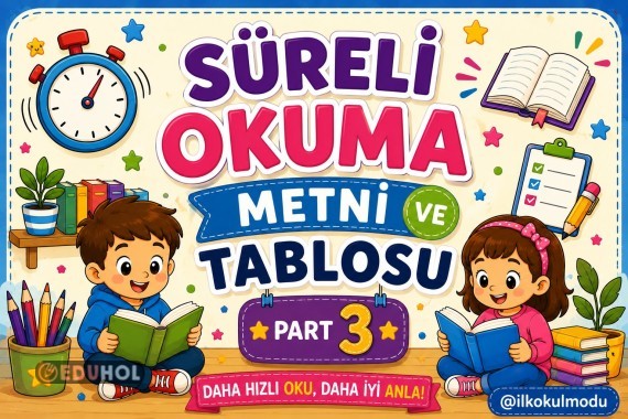 SÜRELİ OKUMA METNİ- PART 3 (5 ADET)