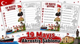 19 MAYIS AKROSTİŞ ŞABLONU