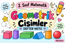 GEOMETRİK CİSİMLER DEFTER NOTU