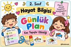 PLANLI OLMAK DEFTERE KES YAPIŞTIR ETKİNLİĞİ