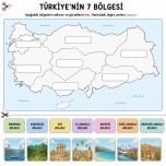 3. Sınıf Bölgeler Kes Yapıştır Çalışma Etkinliği