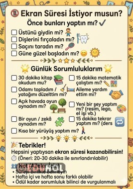 Ekran süresi kazanma