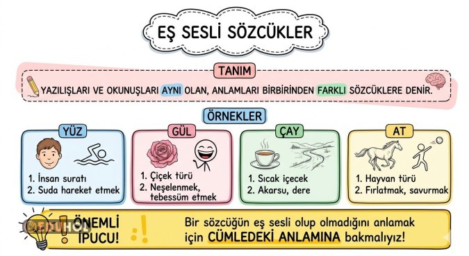 Eş sesli sözcükler