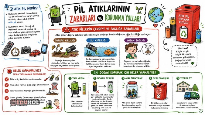 Pil atıklarının zararları