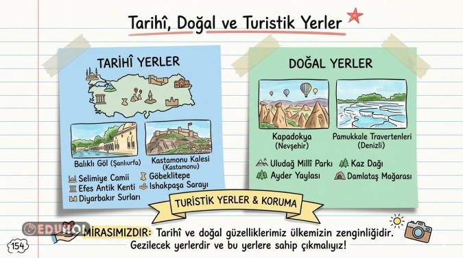 Tarihi doğal ve turistik yerler