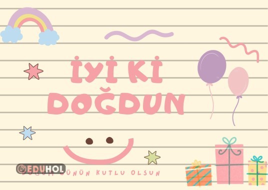 Doğum Günü Kutlama Kartı