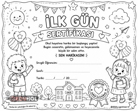 İLK GÜN SERTİFİKASI