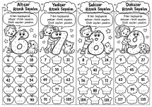 3.Sınıf ritmik sayma etkinliği